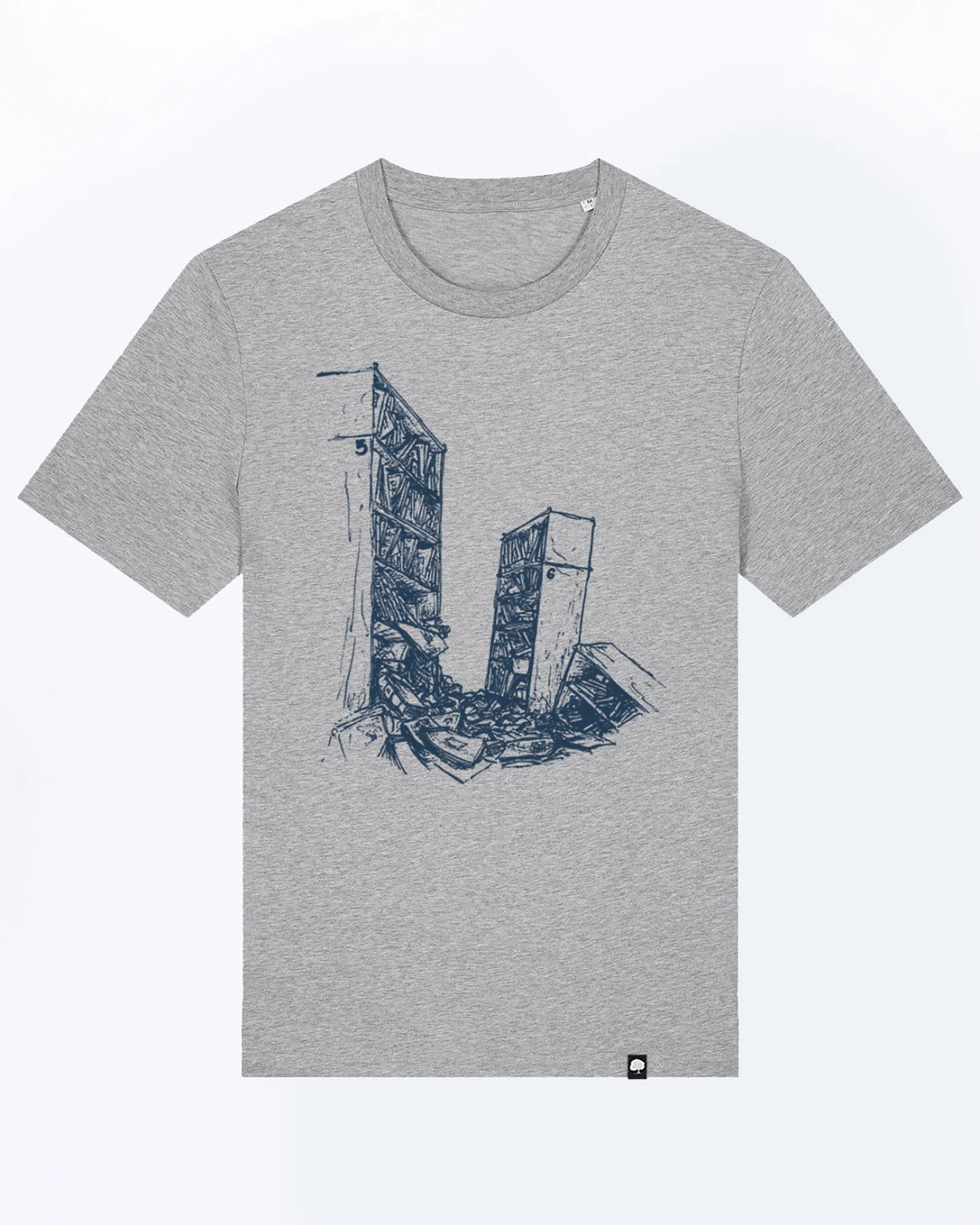 Bibliothek T-Shirt für Männer – Ansicht 3