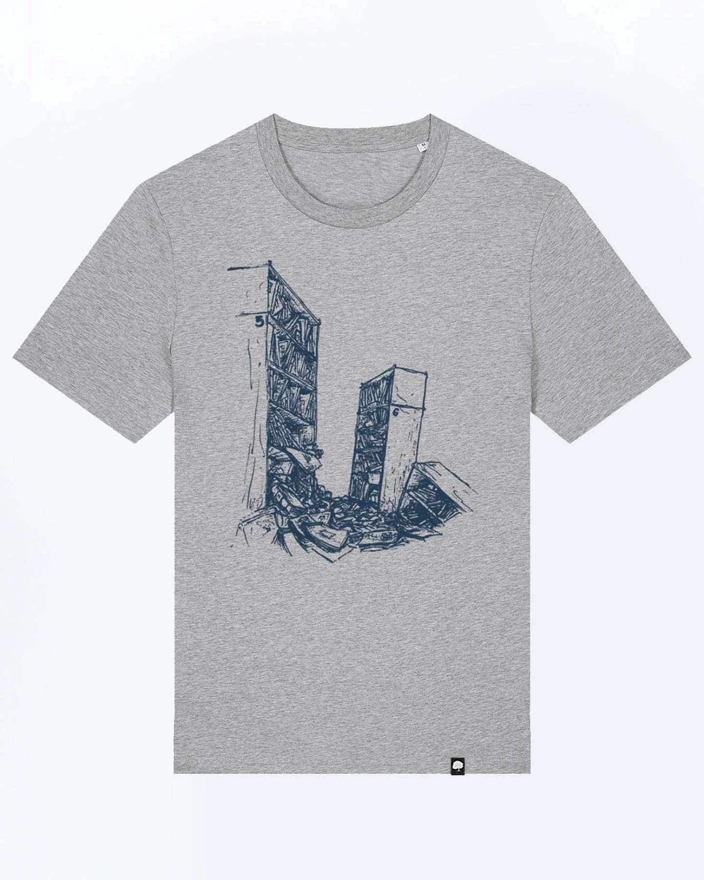 Bibliothek T-Shirt für Männer – Ansicht 3
