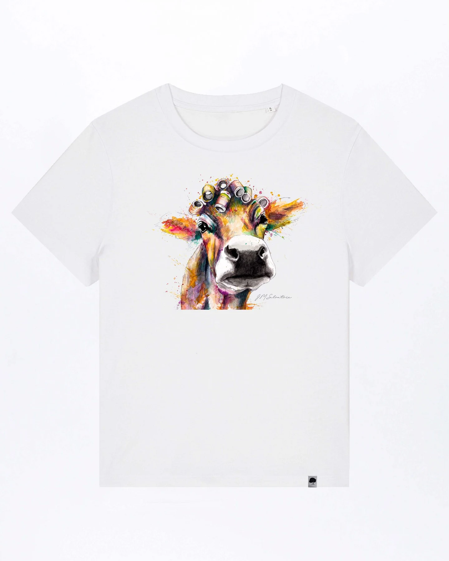 Cow Damen T-Shirt aus Bio Baumwolle – Ansicht 2
