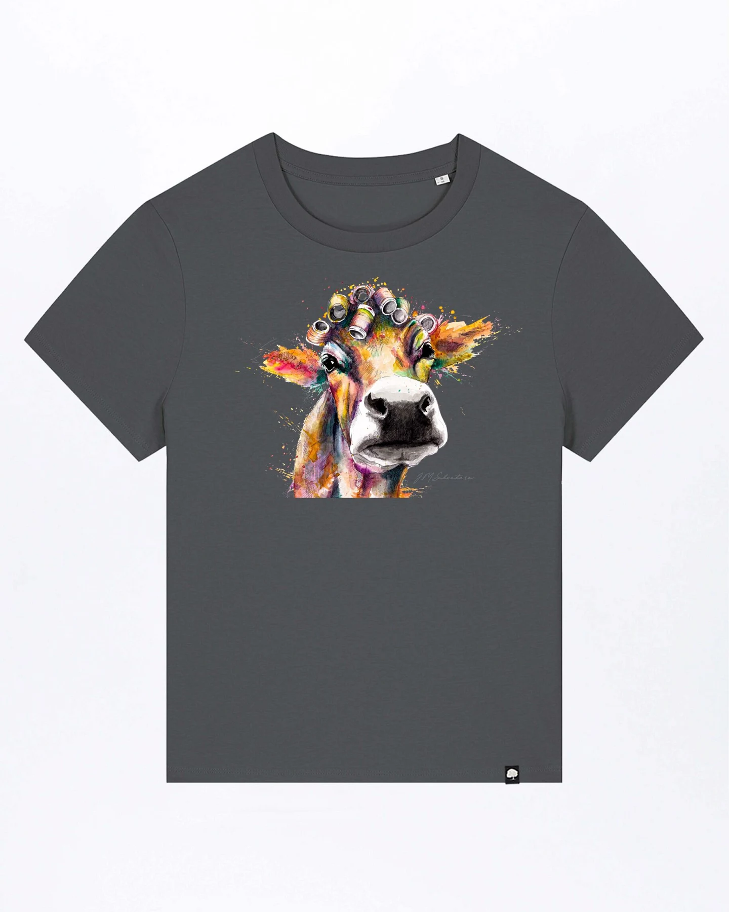 Cow Damen T-Shirt aus Bio Baumwolle – Ansicht 3