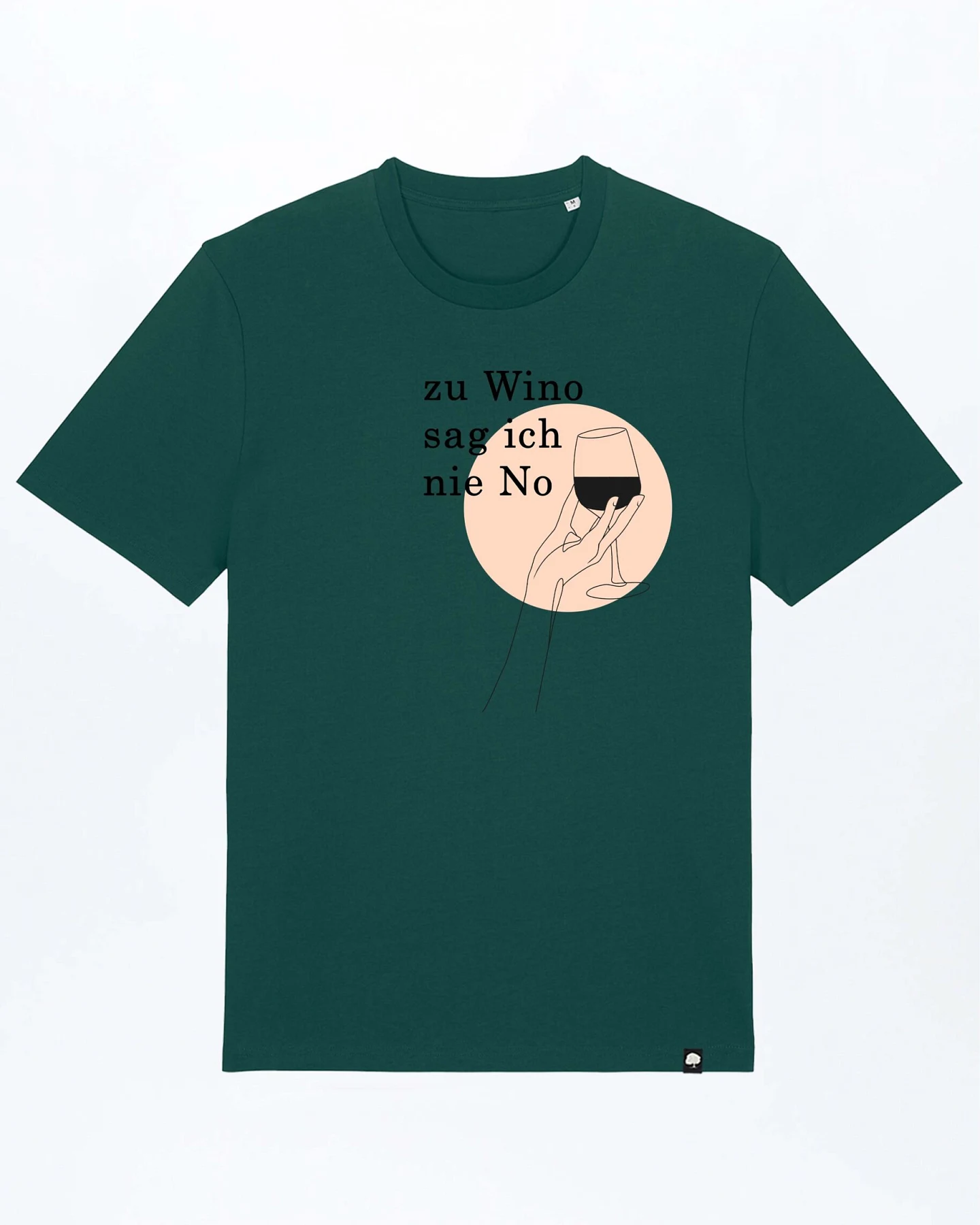 Zu Wino Sag Ich Nie No Basic T-Shirt aus Bio Baumwolle – Ansicht 2