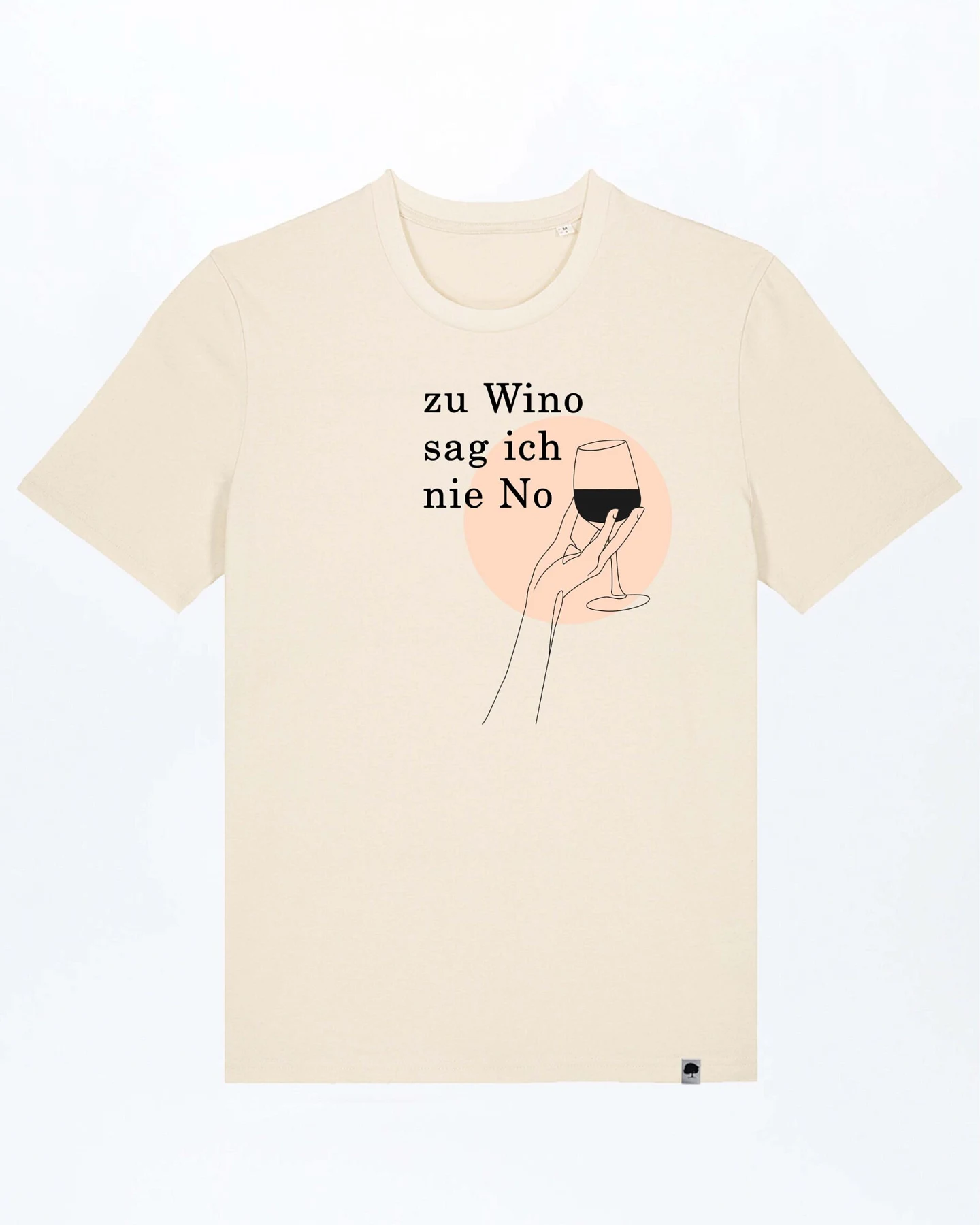 Zu Wino Sag Ich Nie No Basic T-Shirt aus Bio Baumwolle – Ansicht 2