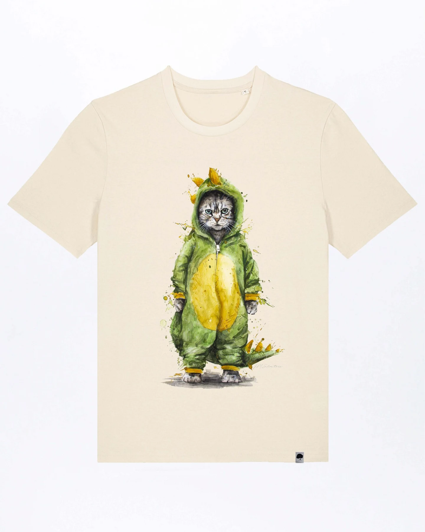 Cat Fight Basic T-Shirt aus Bio Baumwolle – Ansicht 3