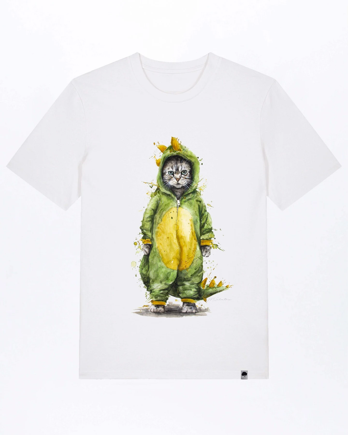 Cat Fight Basic T-Shirt aus Bio Baumwolle – Ansicht 2