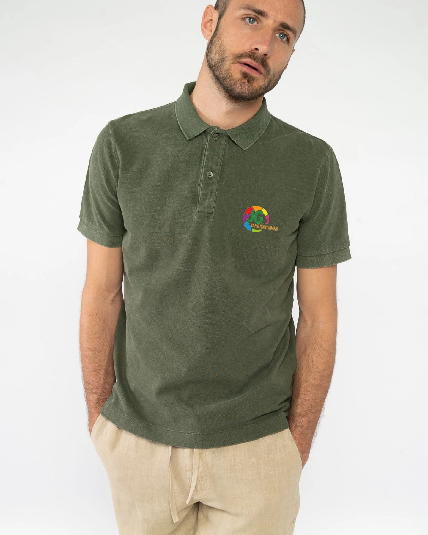 Poloshirt Herren mit JG-Logo – Ansicht 2