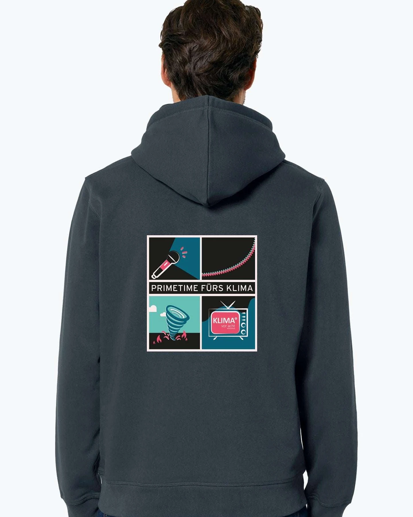 #wirfuerKv8 KLIMA° vor acht Bio Unisex Hoodie – Ansicht 5