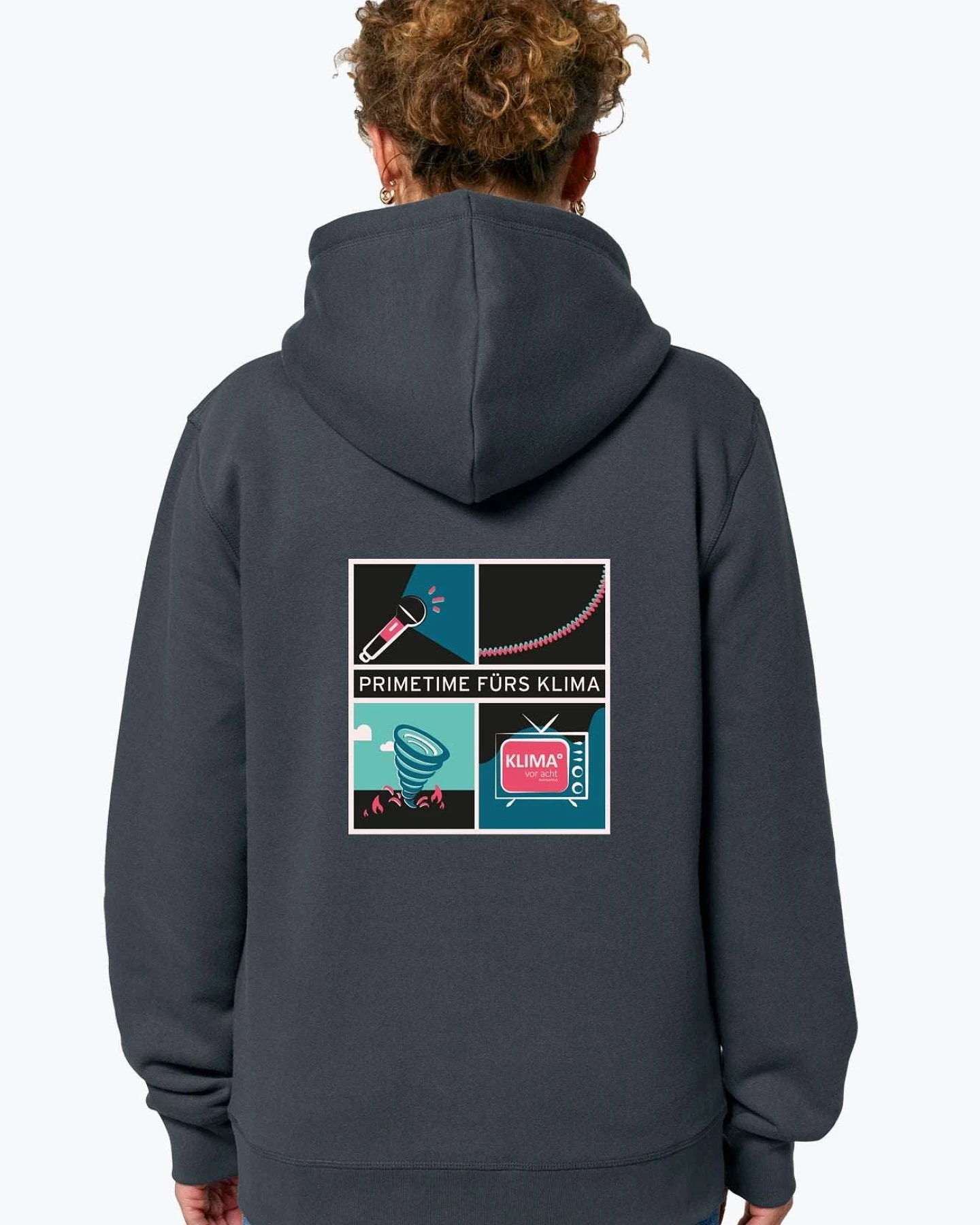 #wirfuerKv8 KLIMA° vor acht Bio Unisex Hoodie – Ansicht 6
