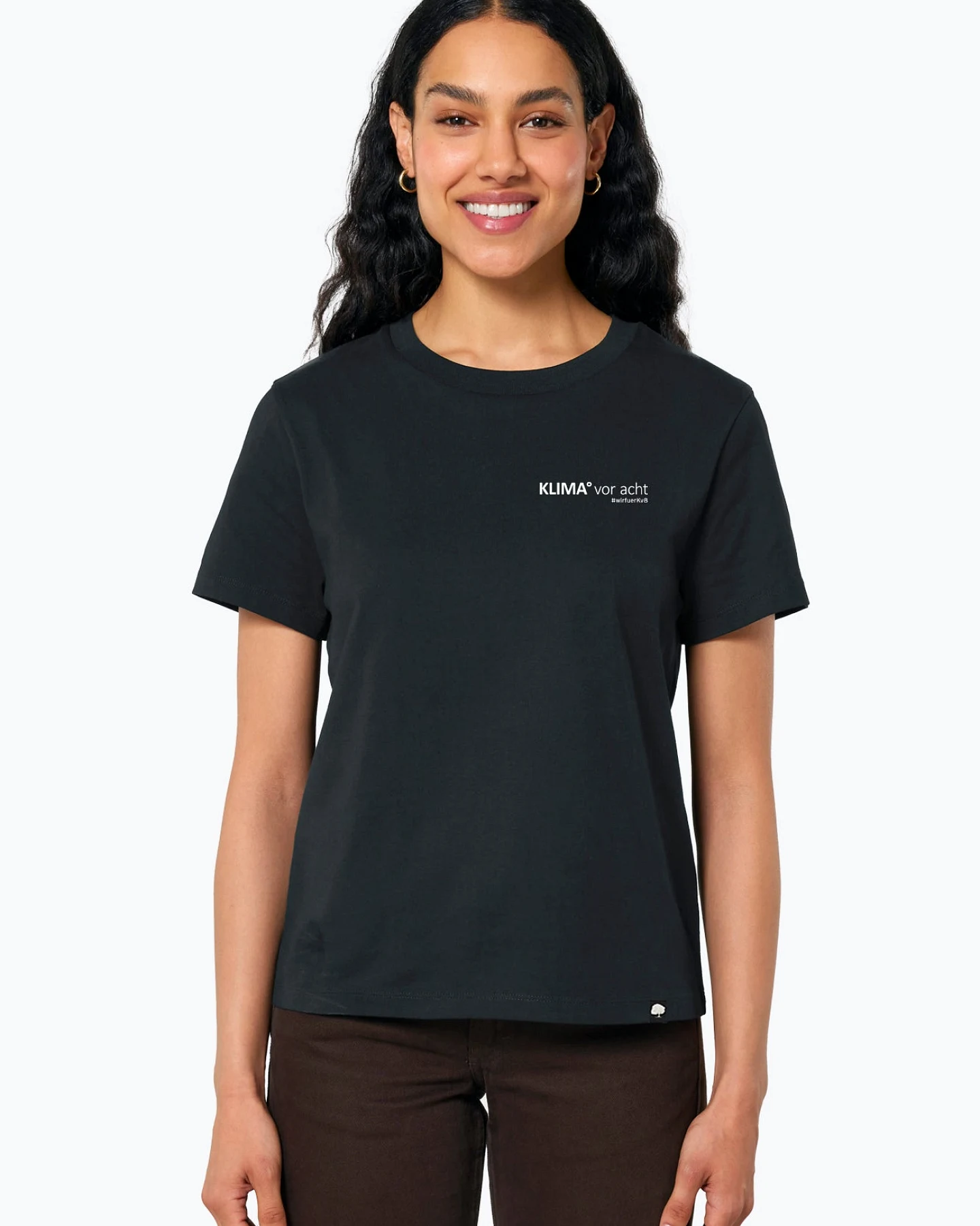 #wirfuerKv8 KLIMA° vor acht Bio T-Shirt für Frauen – Ansicht 2