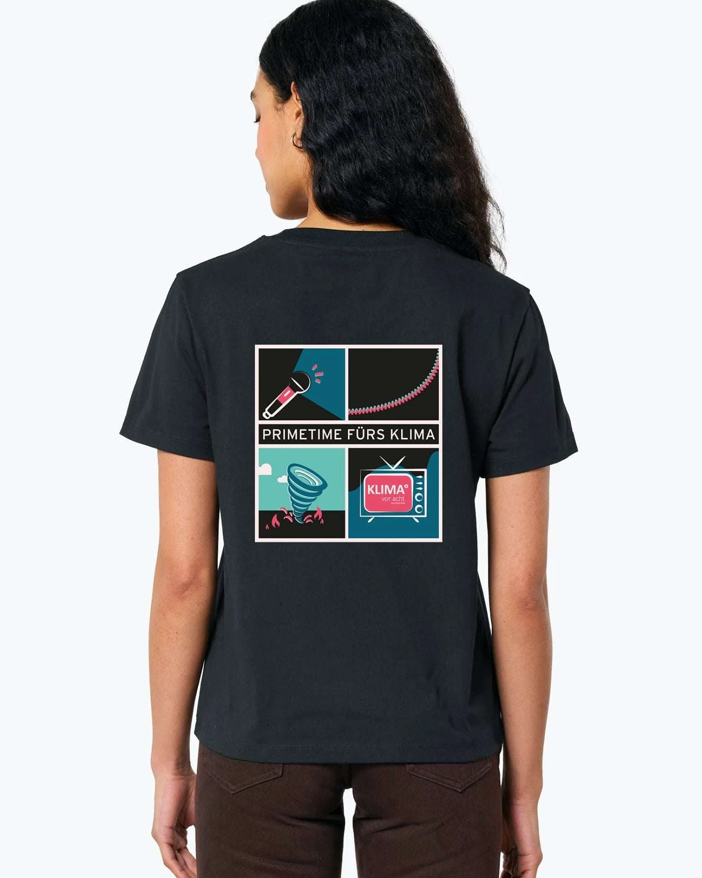 #wirfuerKv8 KLIMA° vor acht Bio T-Shirt für Frauen – Ansicht 3