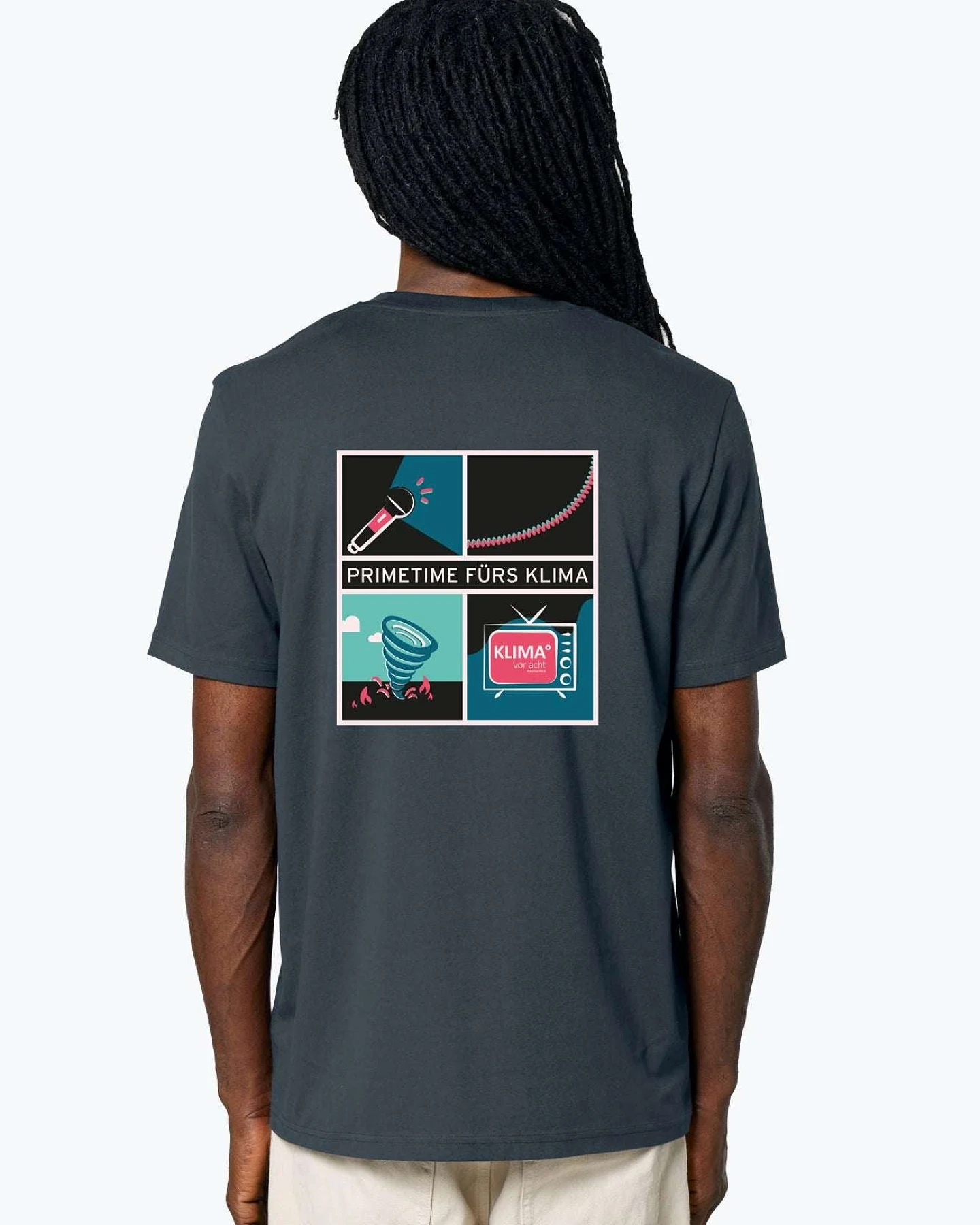 #wirfuerKv8 KLIMA° vor acht Bio T-Shirt für Männer – Ansicht 4