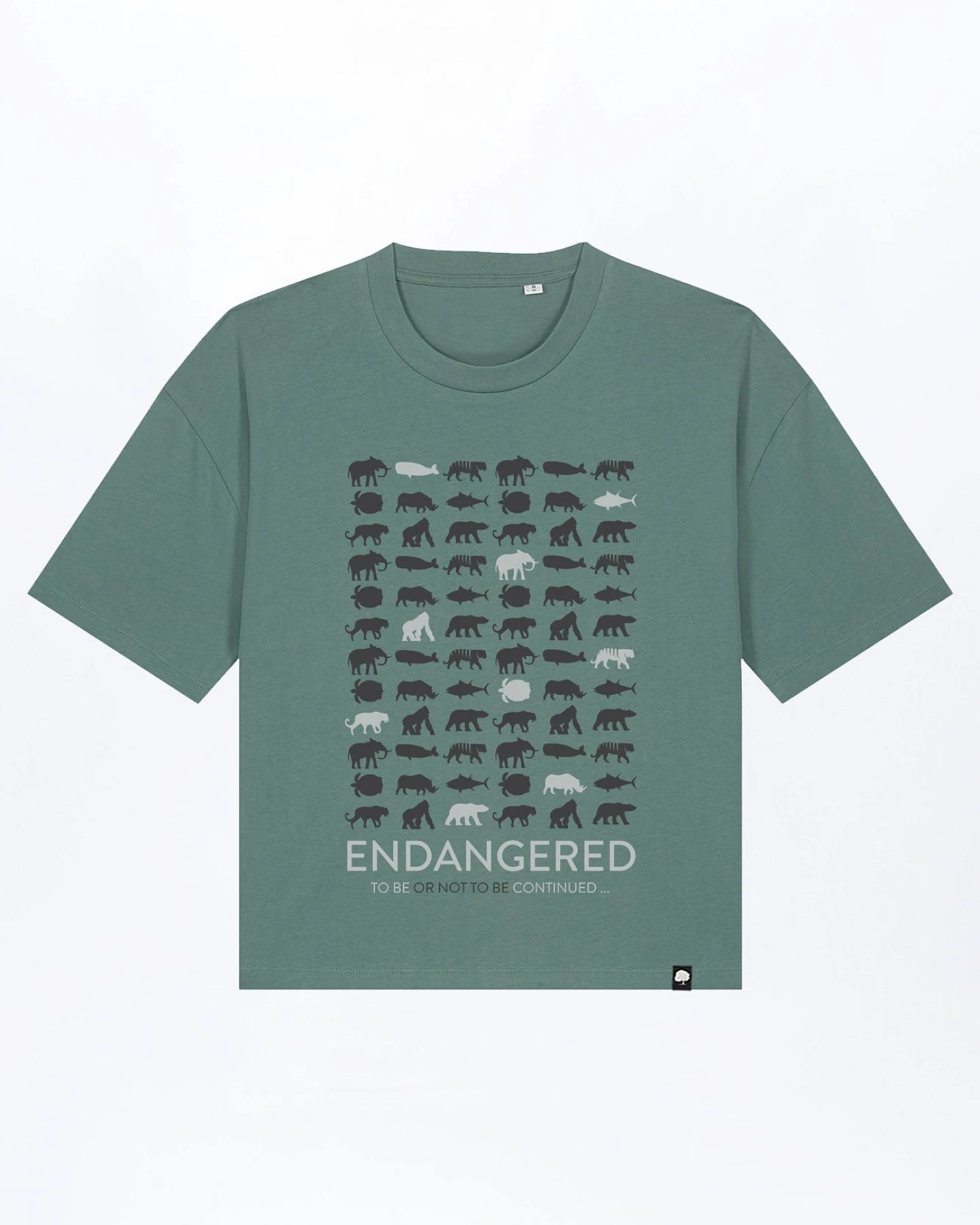 Endangered Boxy Fit Damen T-Shirt aus Bio Baumwolle – Ansicht 2