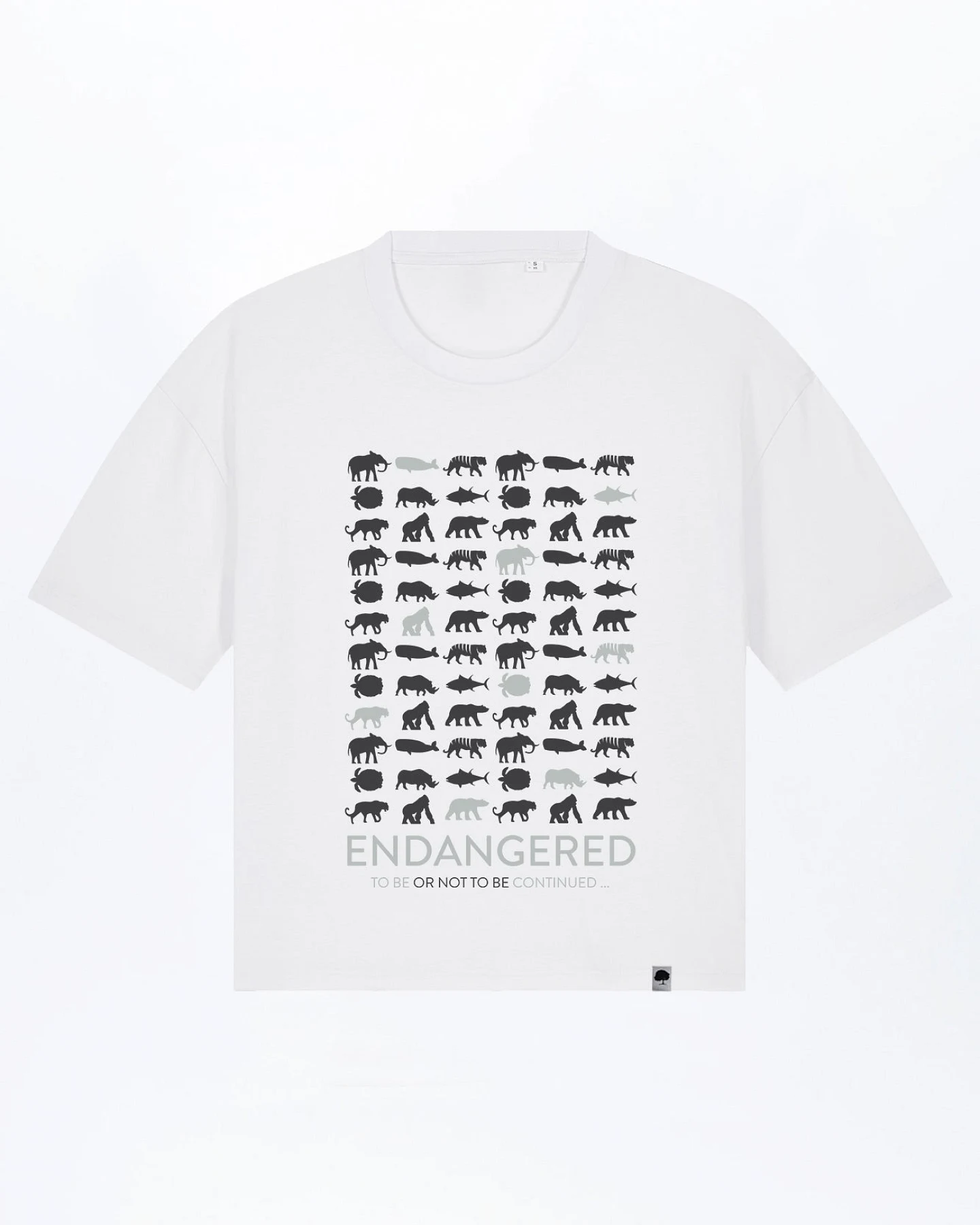 Endangered Boxy Fit Damen T-Shirt aus Bio Baumwolle – Ansicht 3