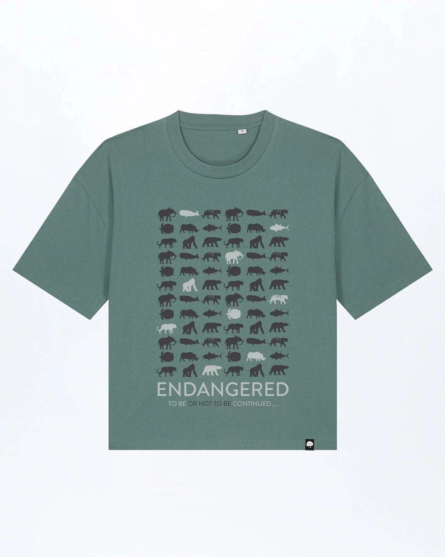 Endangered Boxy Fit Damen T-Shirt aus Bio Baumwolle – Ansicht 2