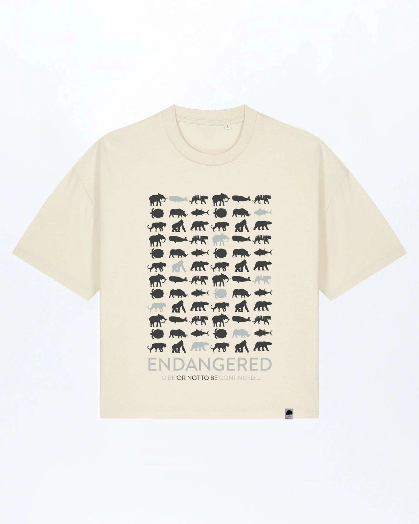 Endangered Boxy Fit Damen T-Shirt aus Bio Baumwolle – Ansicht 2