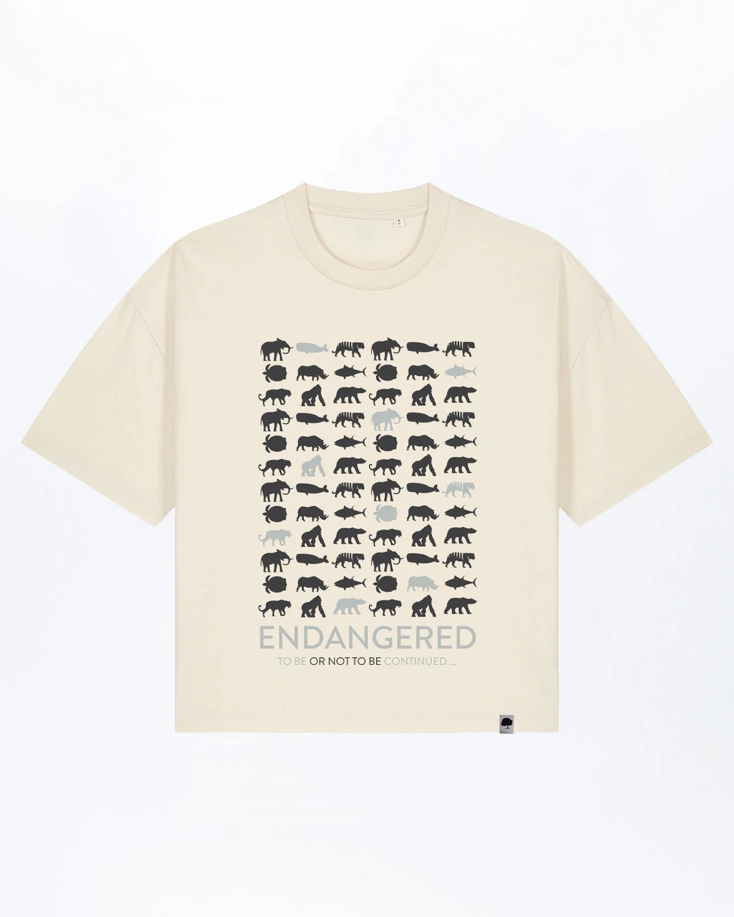 Endangered Boxy Fit Damen T-Shirt aus Bio Baumwolle – Ansicht 2