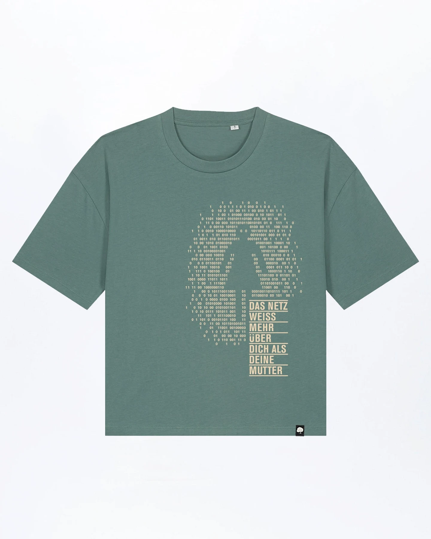 Deine Mutter Boxy Fit Damen T-Shirt aus Bio Baumwolle – Ansicht 3