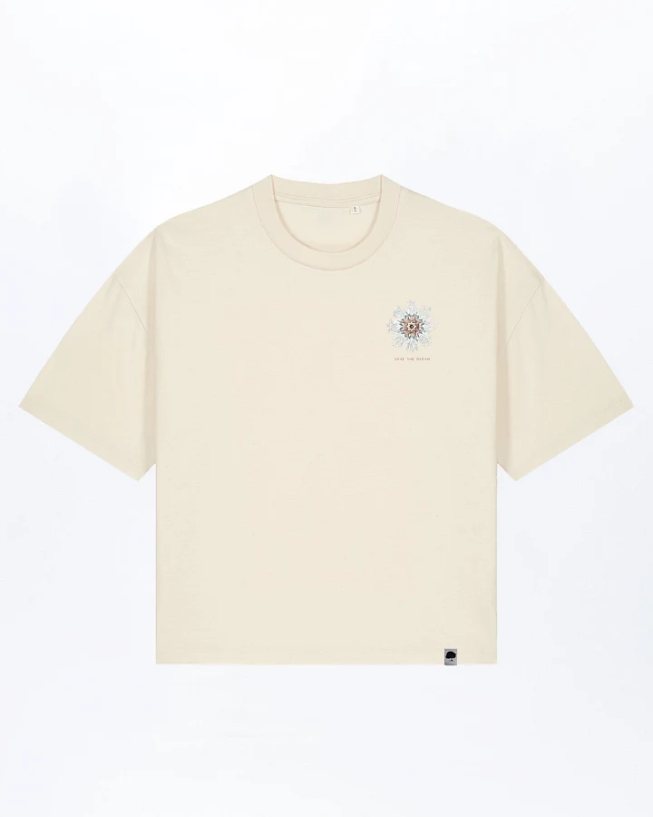 Sea Flower Boxy Fit Damen T-Shirt aus Bio Baumwolle