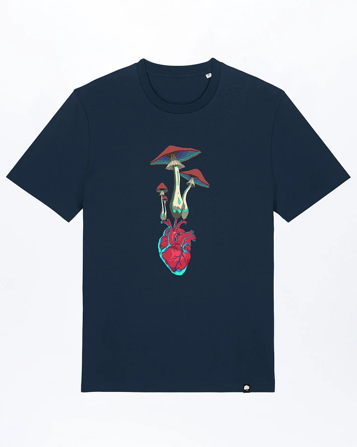 Herz Pilz T-Shirt für Männer