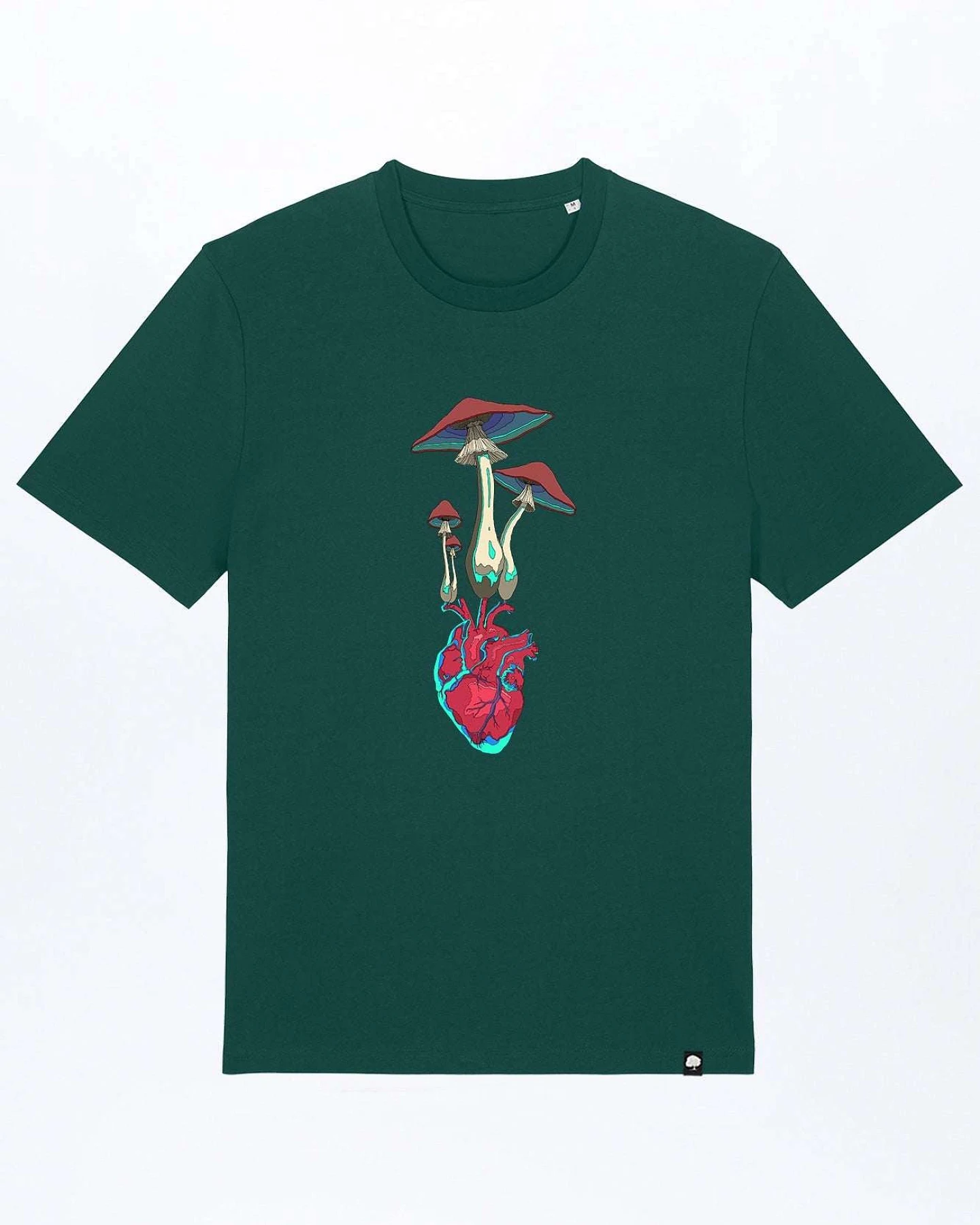 Herz Pilz T-Shirt für Männer – Ansicht 5