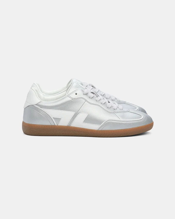 Zèta Herren vegan Sneaker Delta Silber