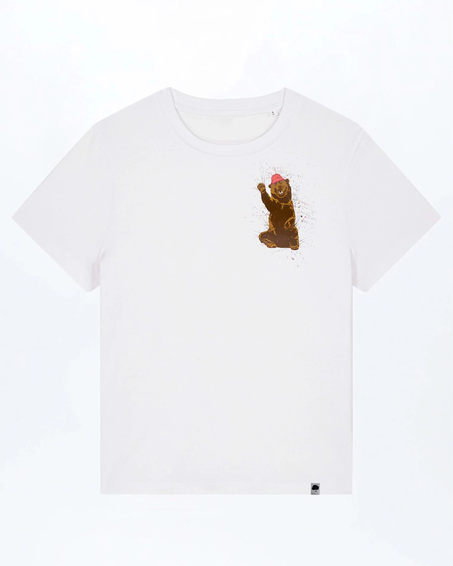 Happy Bär Damen T-Shirt aus Bio Baumwolle – Ansicht 3