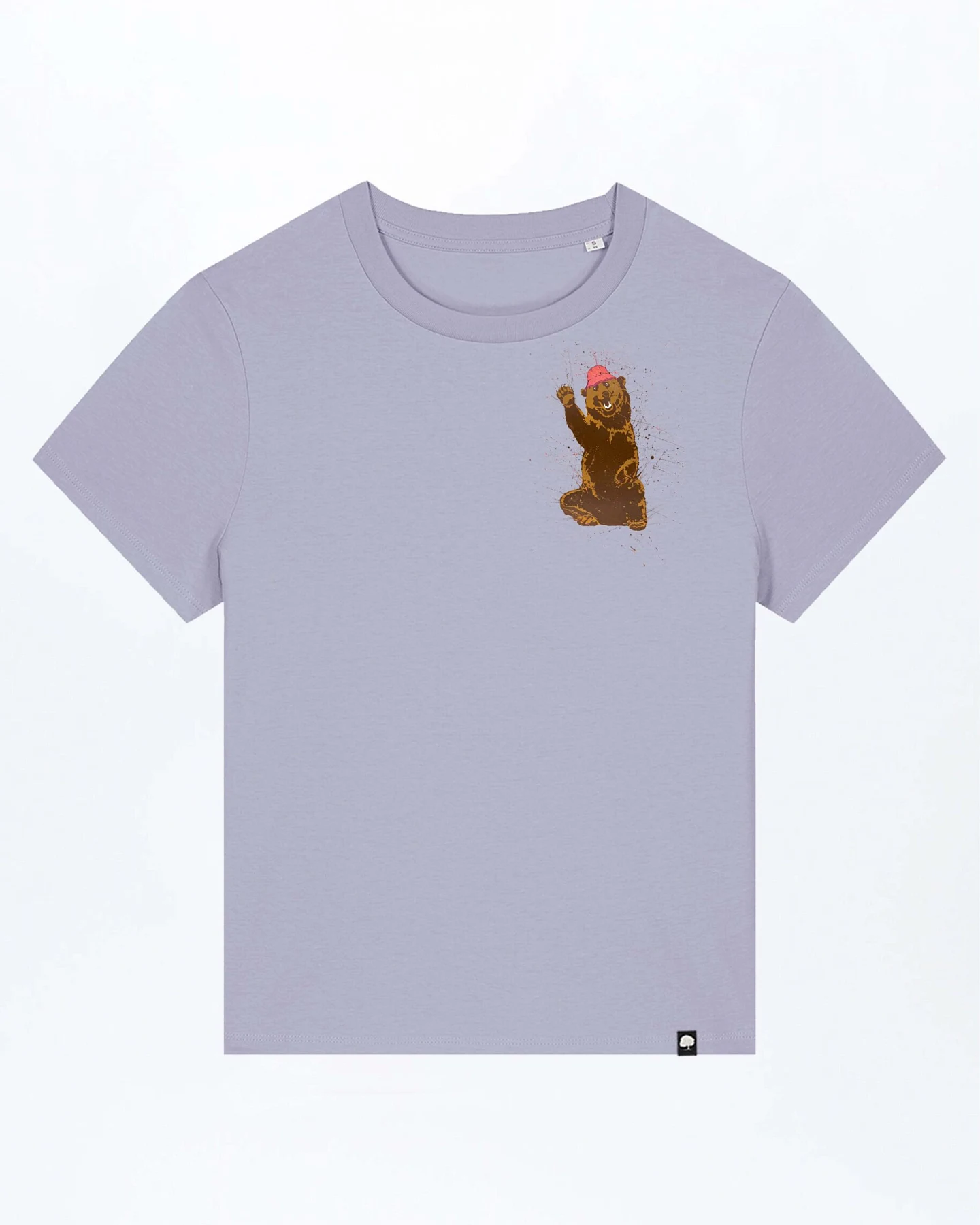 Happy Bär Damen T-Shirt aus Bio Baumwolle – Ansicht 2