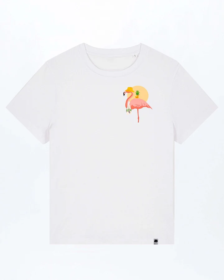 Flamingo Summer Damen T-Shirt aus Bio Baumwolle