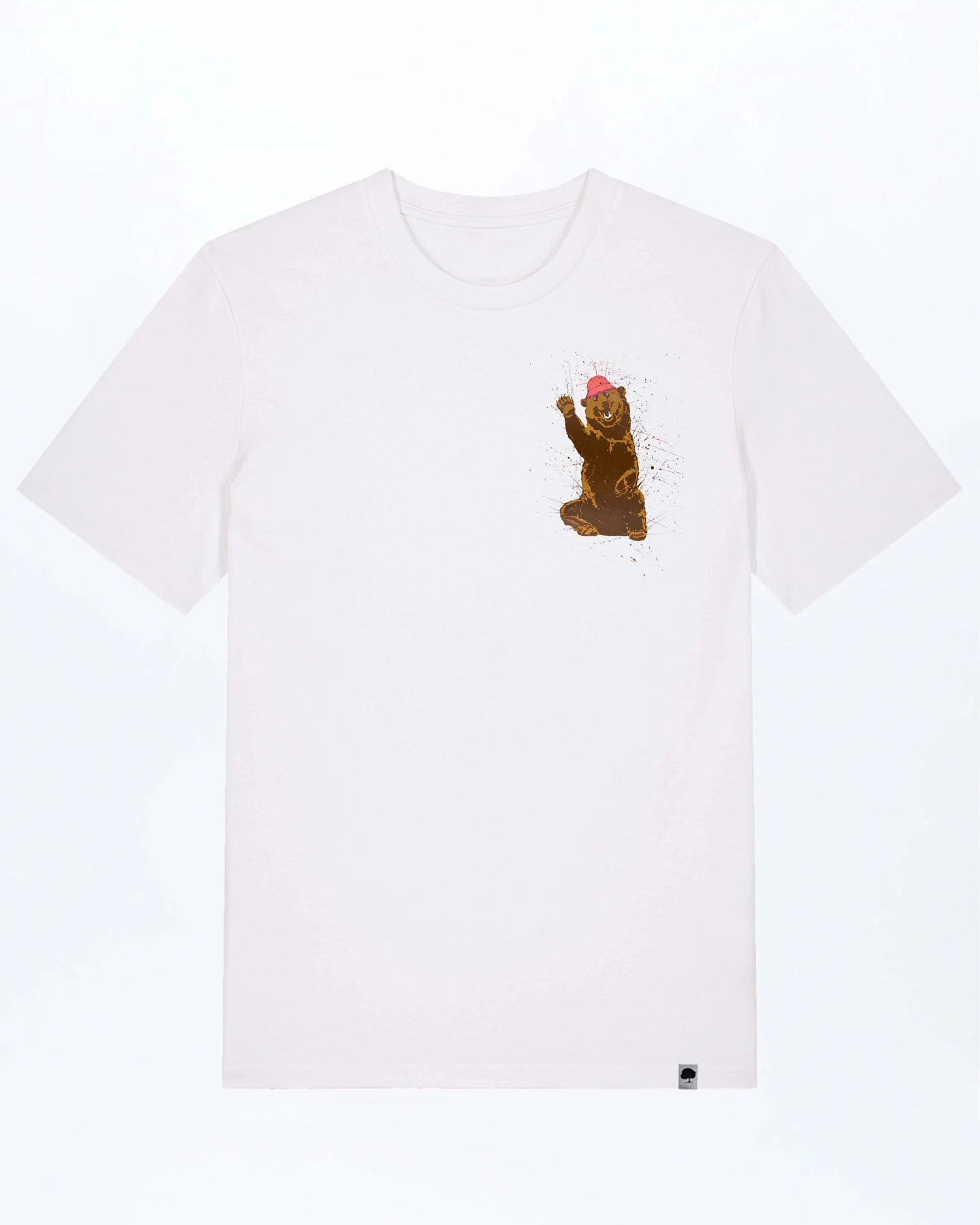 Happy Bär Basic T-Shirt aus Bio Baumwolle – Ansicht 2