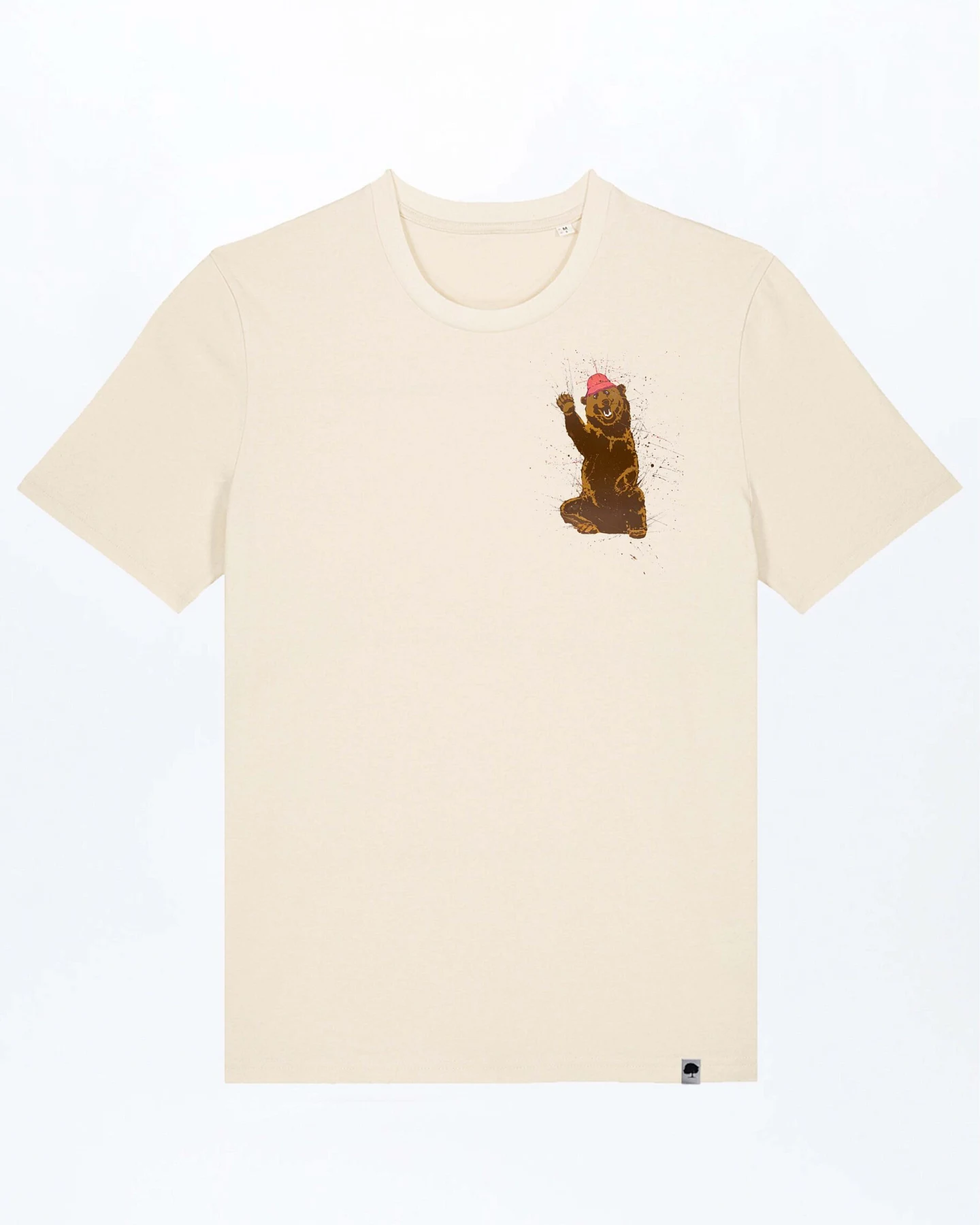 Happy Bär Basic T-Shirt aus Bio Baumwolle – Ansicht 3