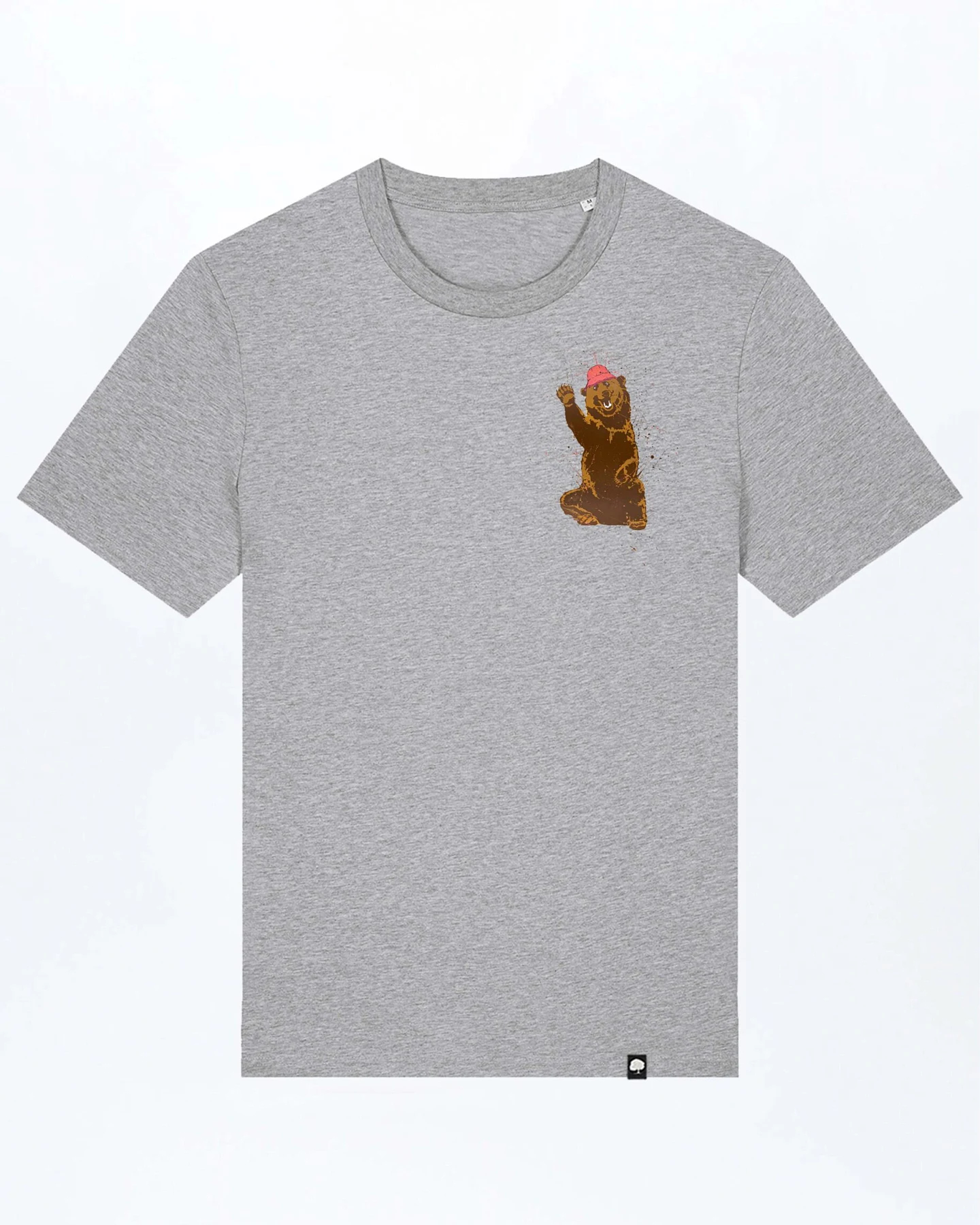 Happy Bär Basic T-Shirt aus Bio Baumwolle – Ansicht 3