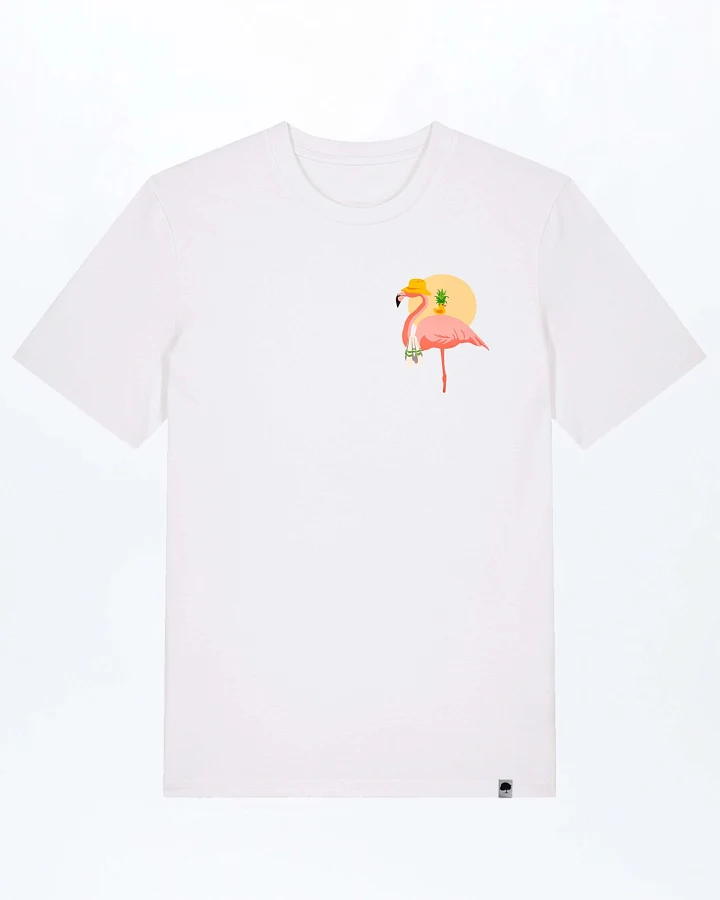 Flamingo Summer Basic T-Shirt aus Bio Baumwolle