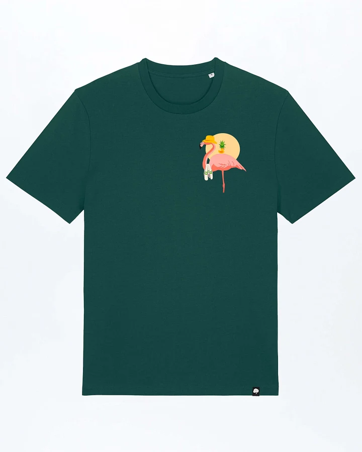 Flamingo Summer Basic T-Shirt aus Bio Baumwolle