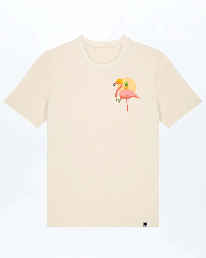 Flamingo Summer Basic T-Shirt aus Bio Baumwolle