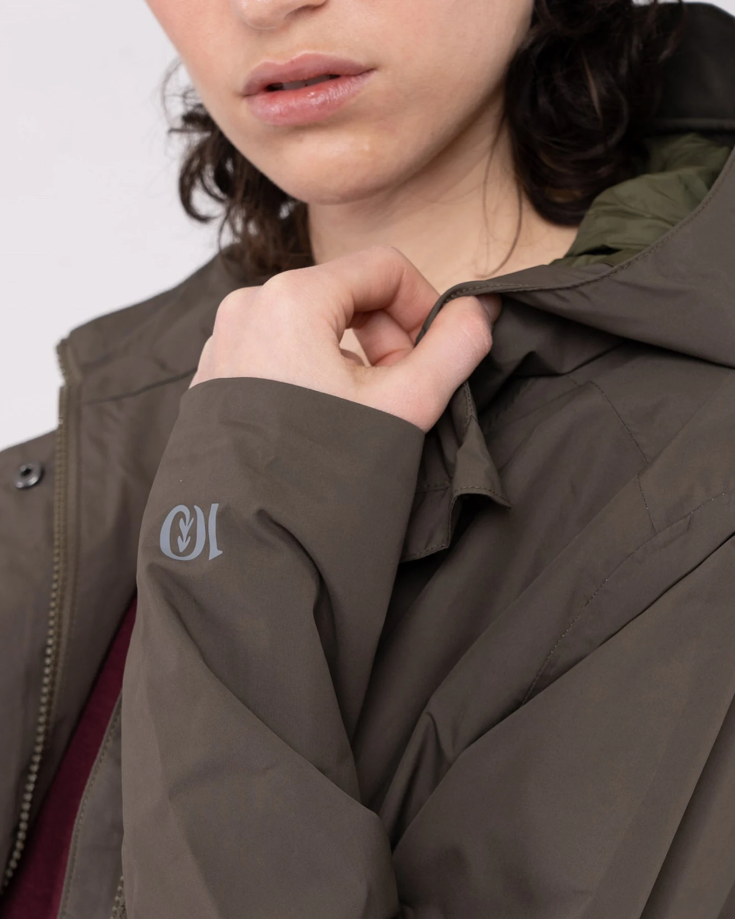 Lange Regenjacke aus recyceltem Polyester – Ansicht 4