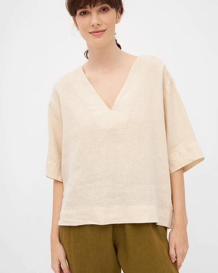 Bluse aus Leinen