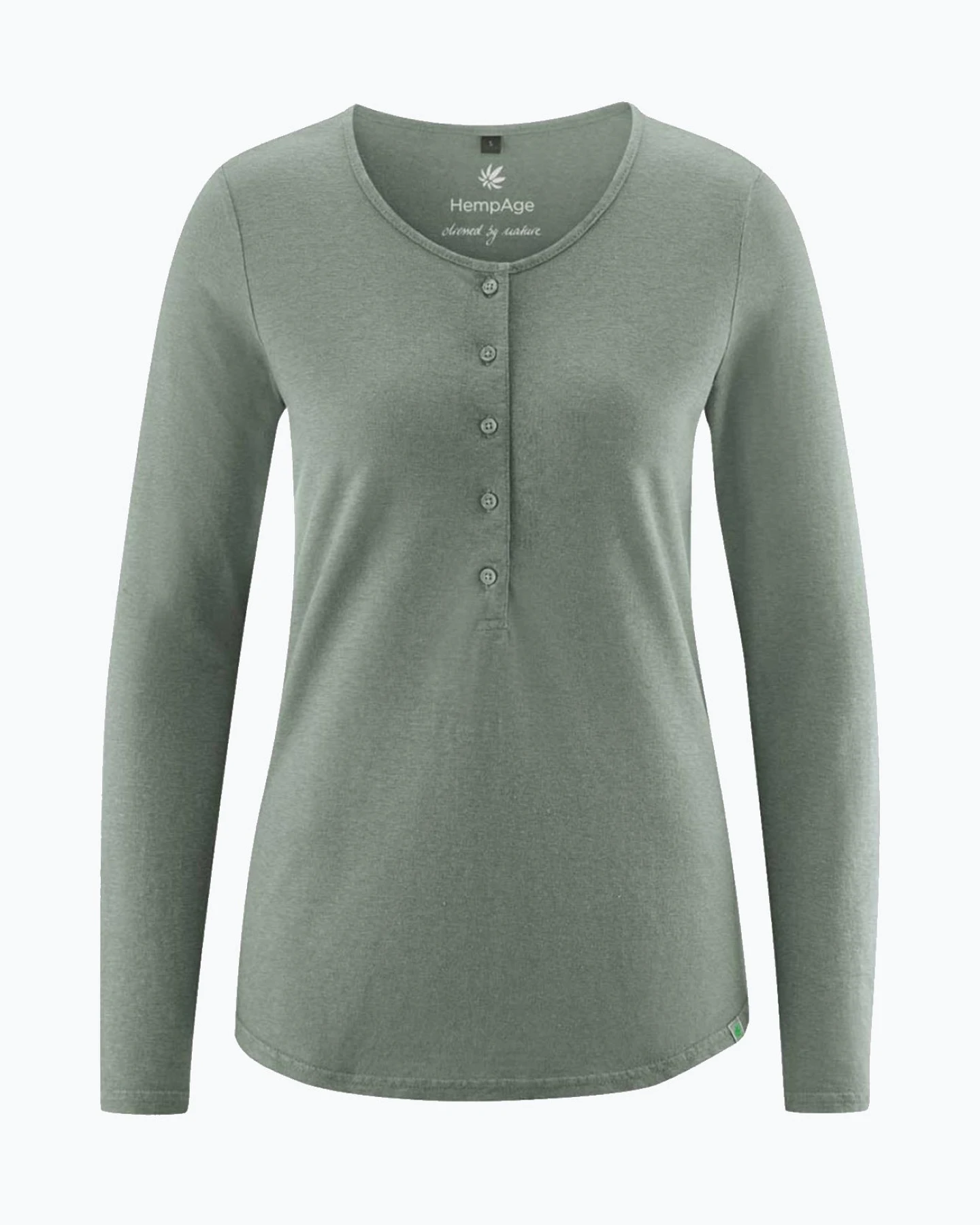 Henley Longsleeve aus Hanf & Bio Baumwolle – Ansicht 2
