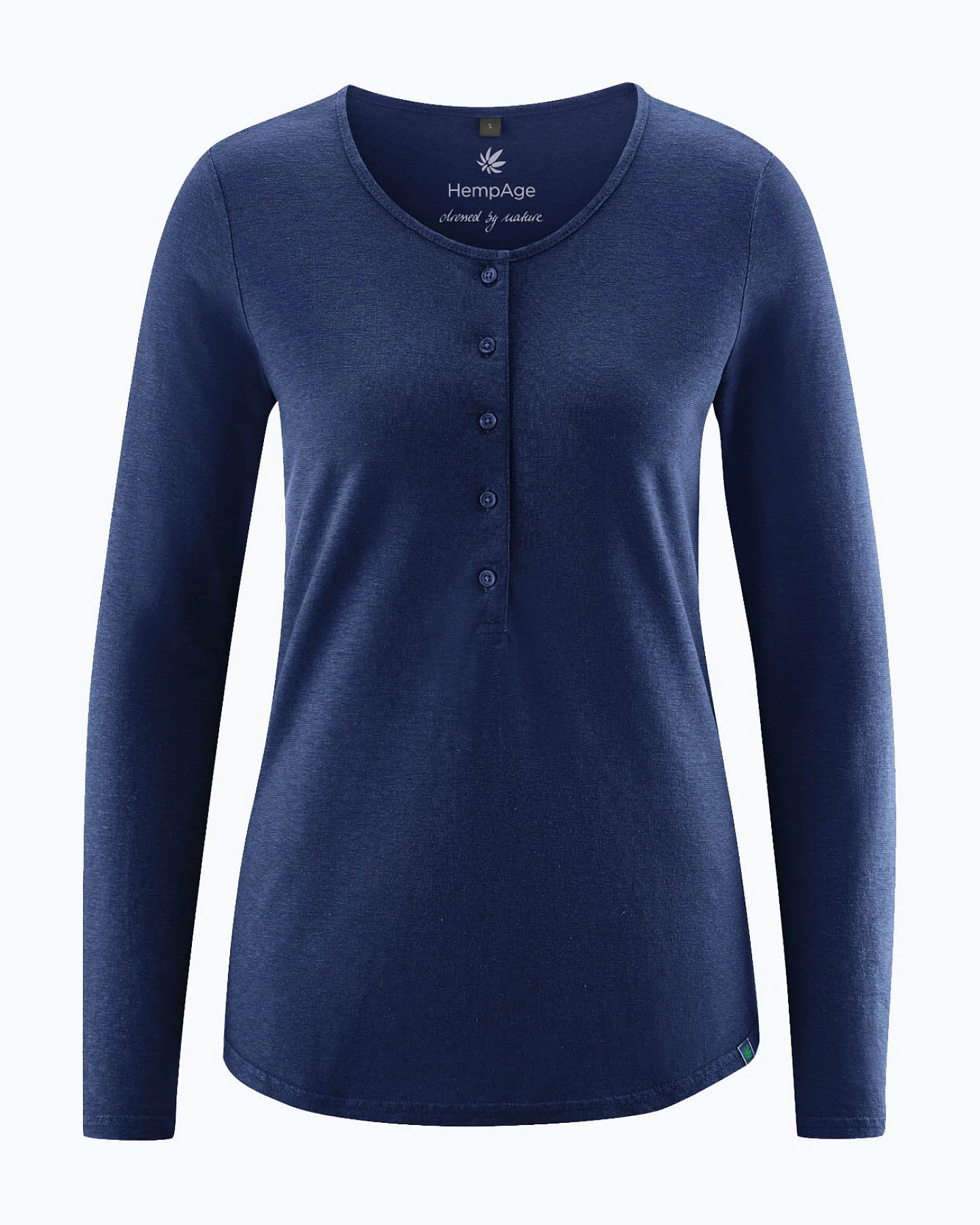 Henley Longsleeve aus Hanf & Bio Baumwolle – Ansicht 2