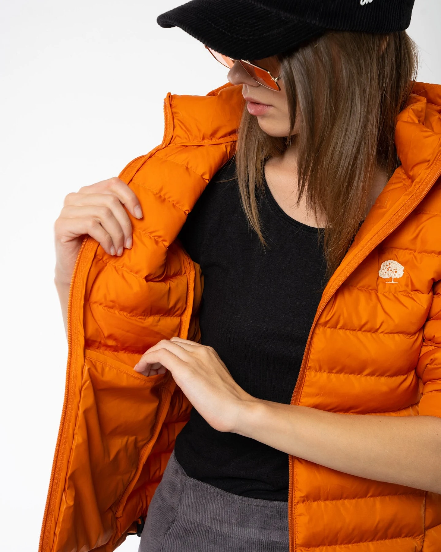 Lange Daunenjacke aus recyceltem Polyester – Ansicht 2