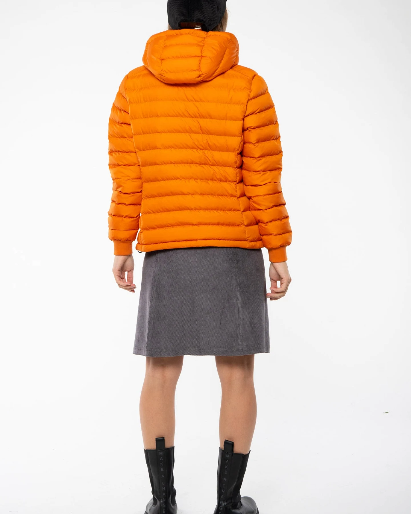 Lange Daunenjacke aus recyceltem Polyester – Ansicht 4