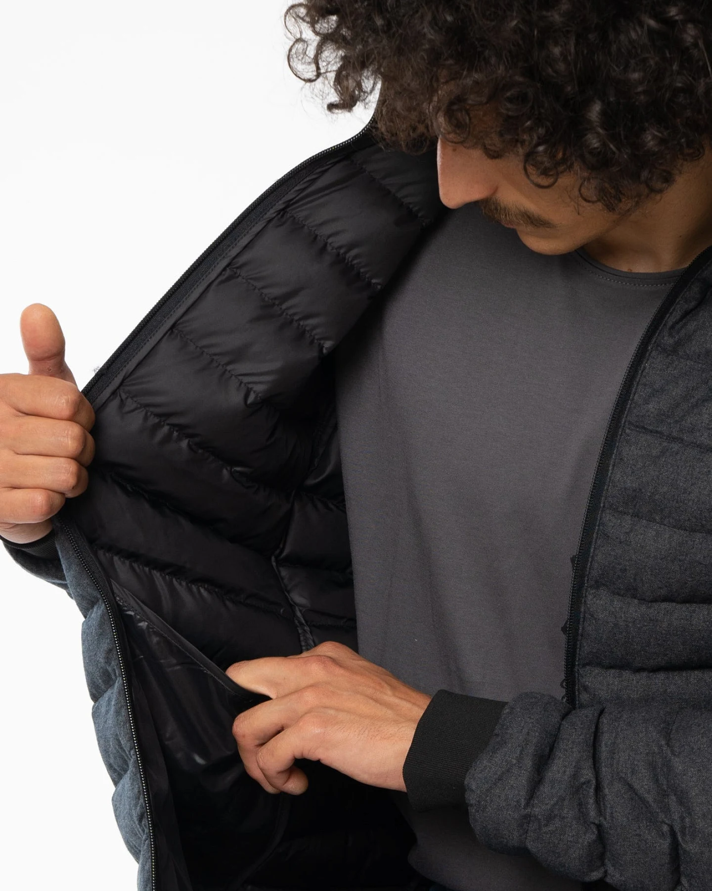 Weiche Daunenjacke aus recyceltem Polyester – Ansicht 3
