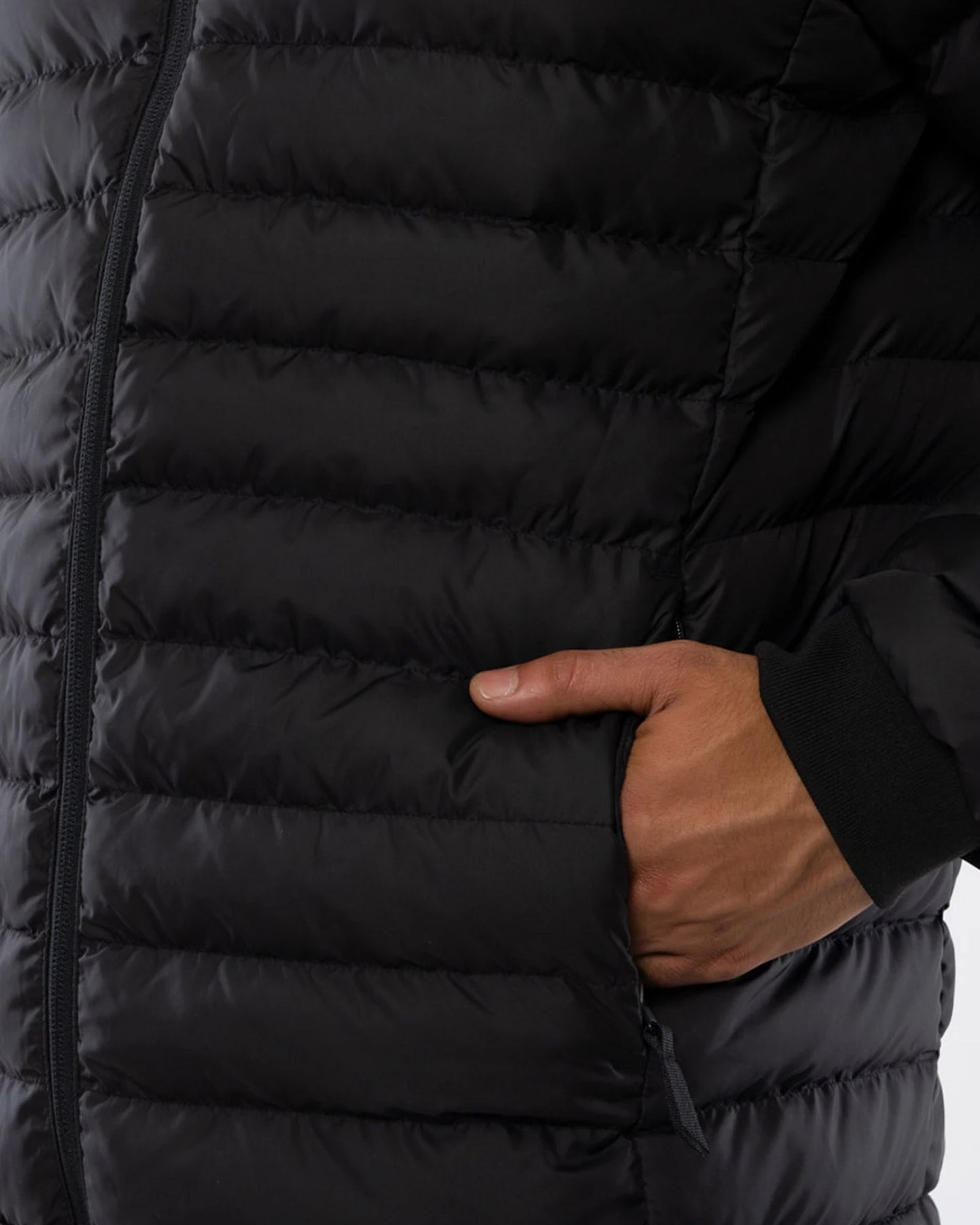 Lange Daunenjacke aus recyceltem Polyester – Ansicht 4