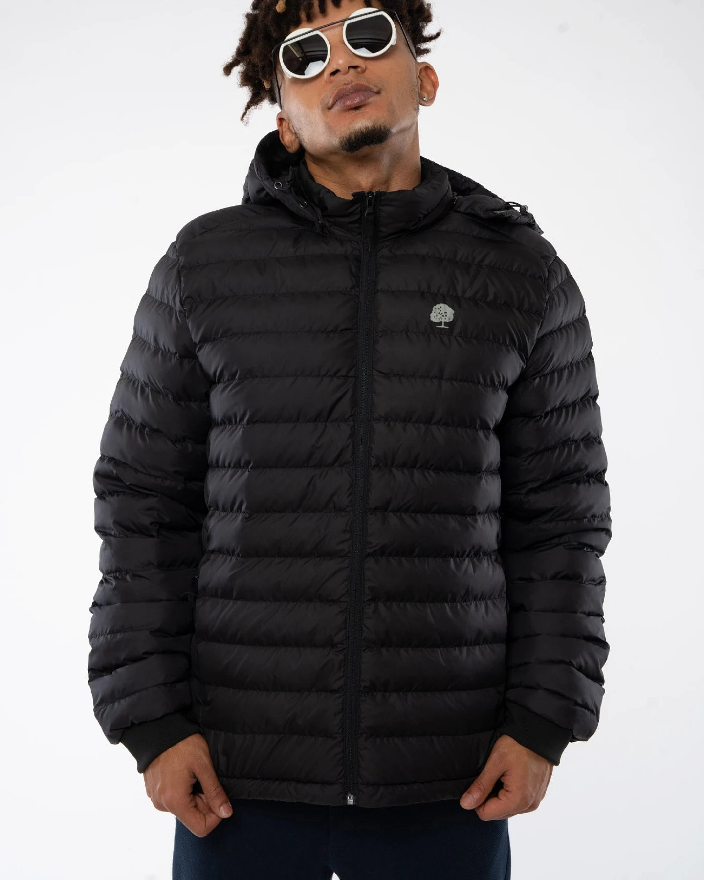 Lange Daunenjacke aus recyceltem Polyester – Ansicht 2
