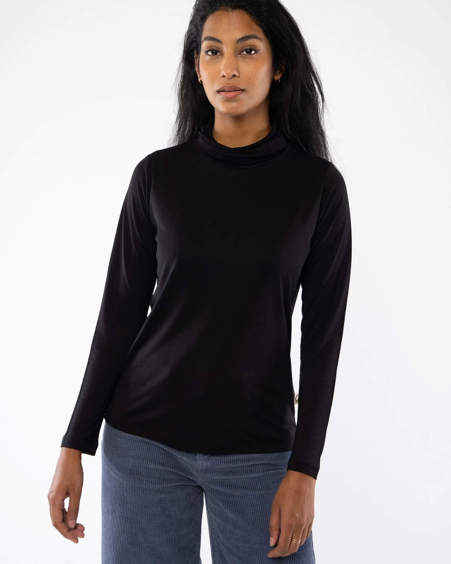 Rollkragenshirt aus Tencel – Ansicht 2