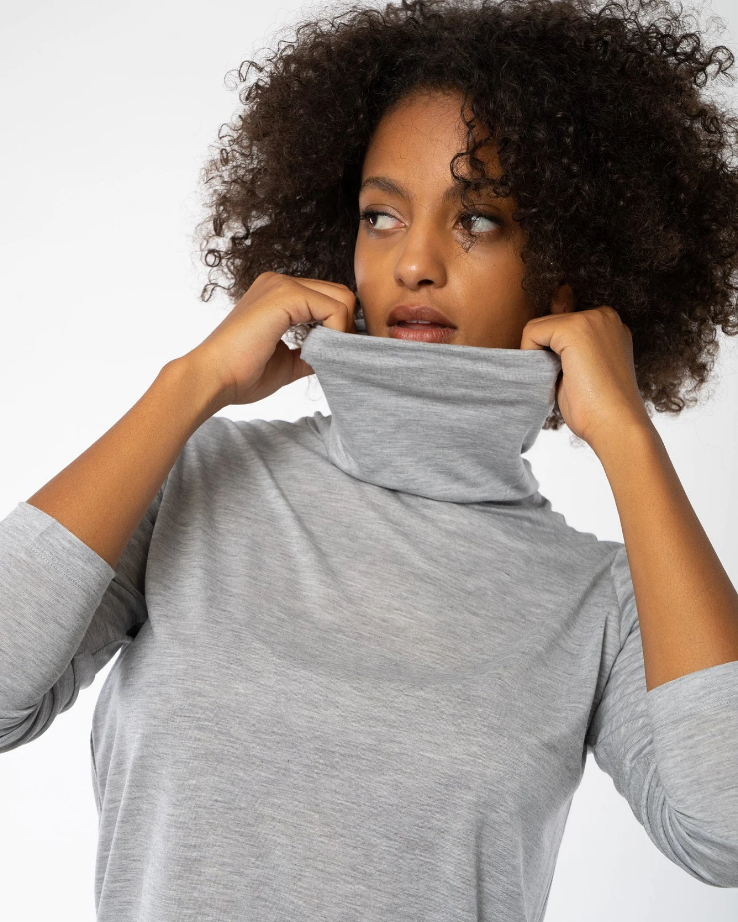 Rollkragenshirt aus Tencel – Ansicht 4