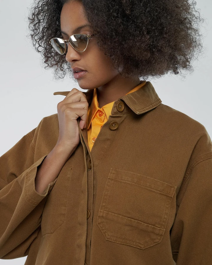 Twill Jacke aus Bio Baumwolle