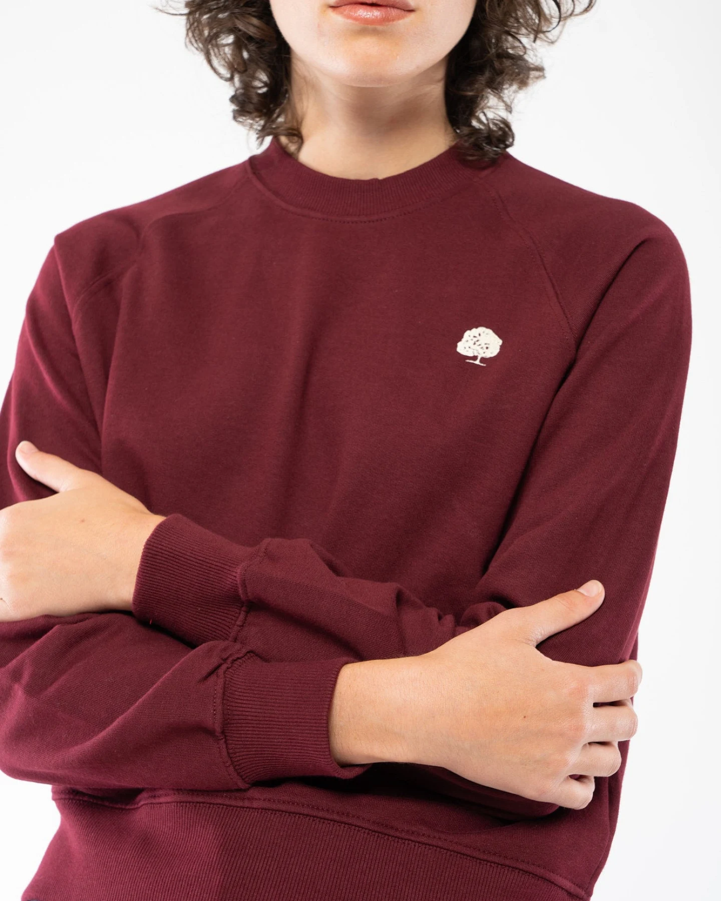 Damen Sweatshirt Pullover mit Raglanärmeln aus Bio Baumwolle – Ansicht 3