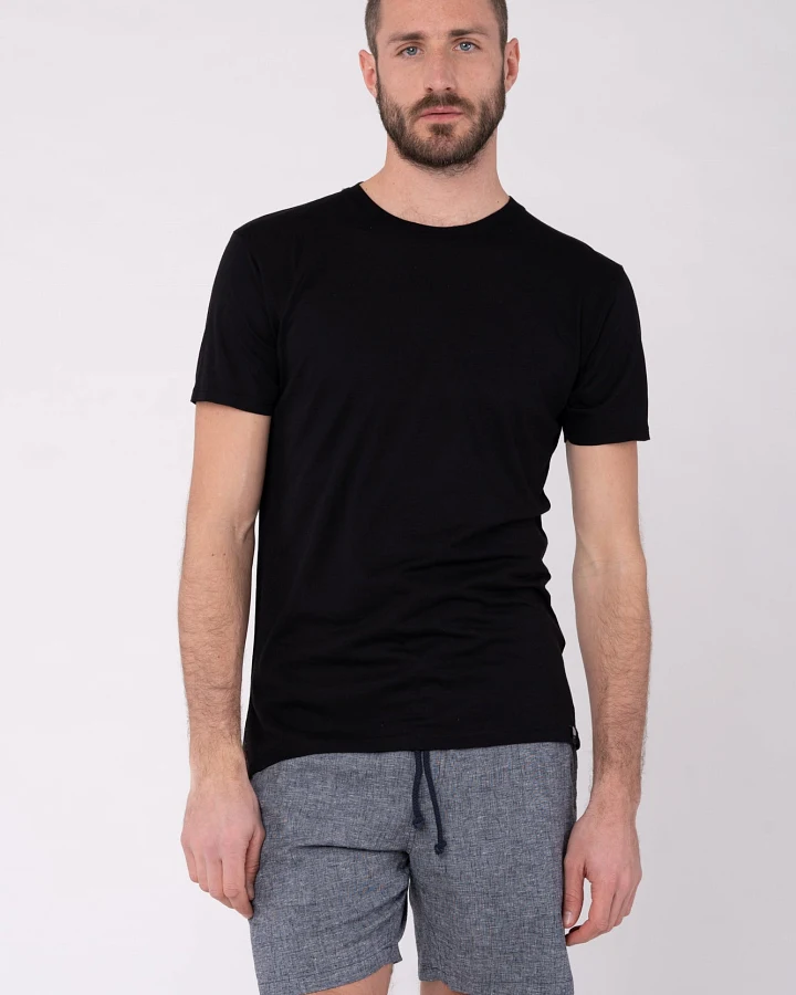 Slim-fit T-Shirt aus Hanf & Bio Baumwolle