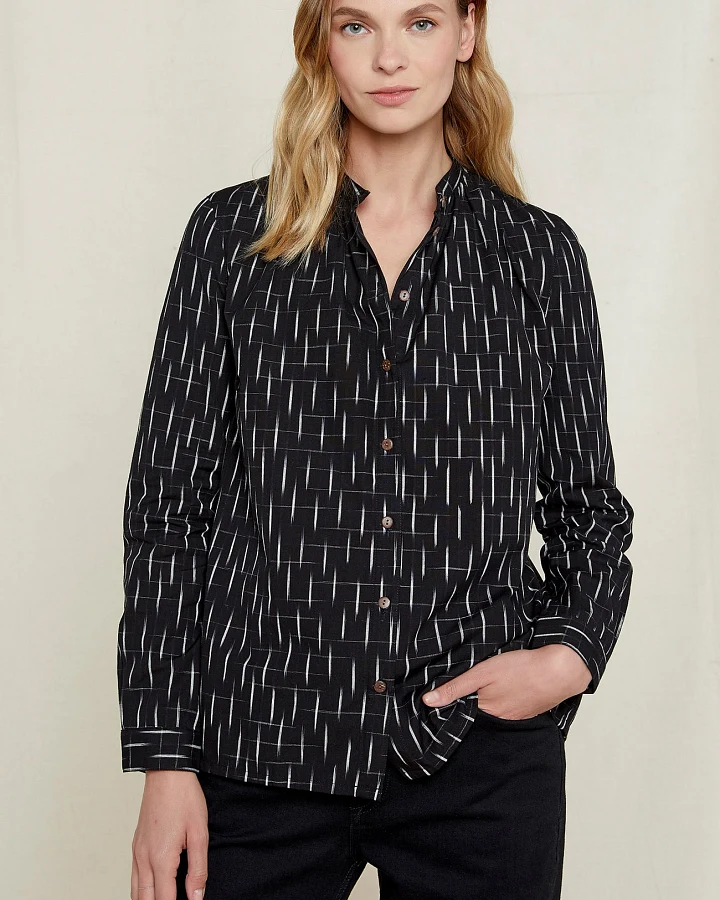 Ikat Shirt aus Bio Baumwolle