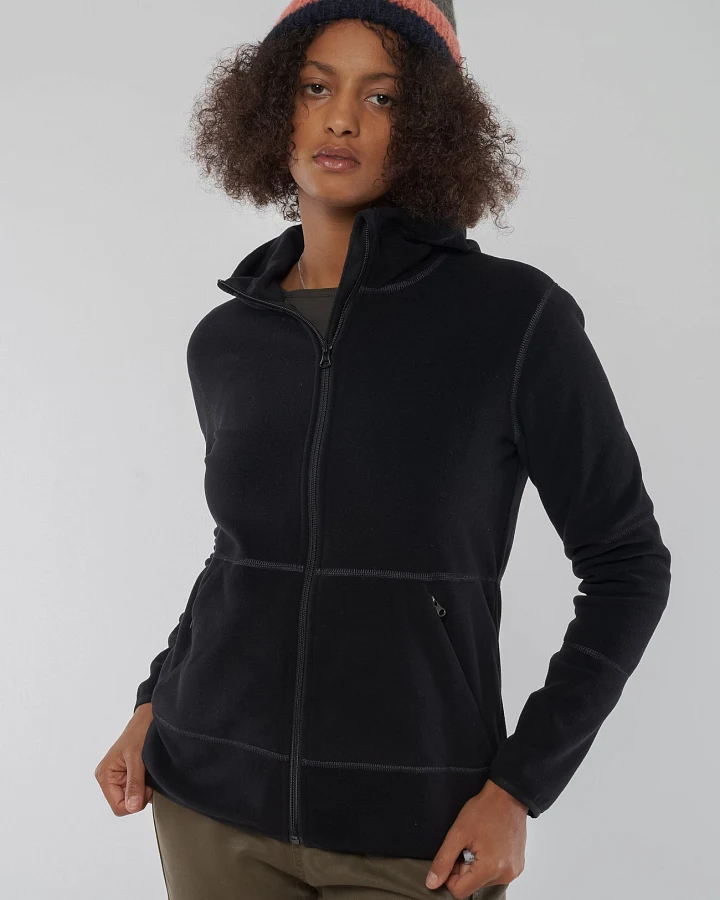 EU-phoric Fleece Jacke Damen aus Recycled Polyester
