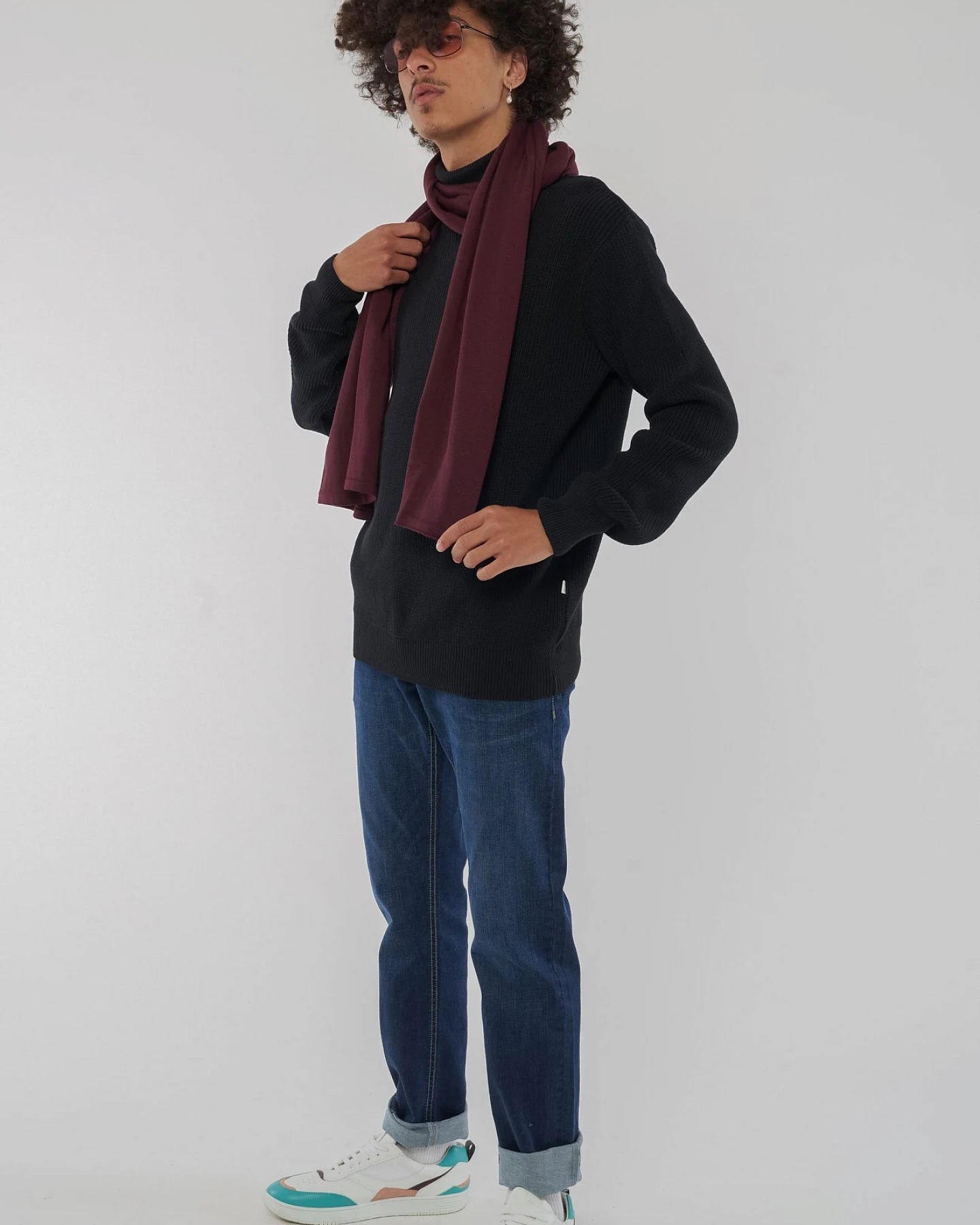 Rollkragen-pullover aus Bio Baumwolle – Ansicht 6